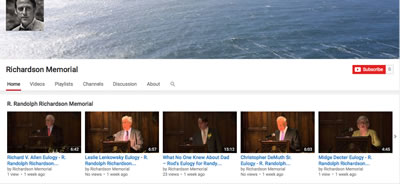 Randy Richardson Memorial YouTube Channel